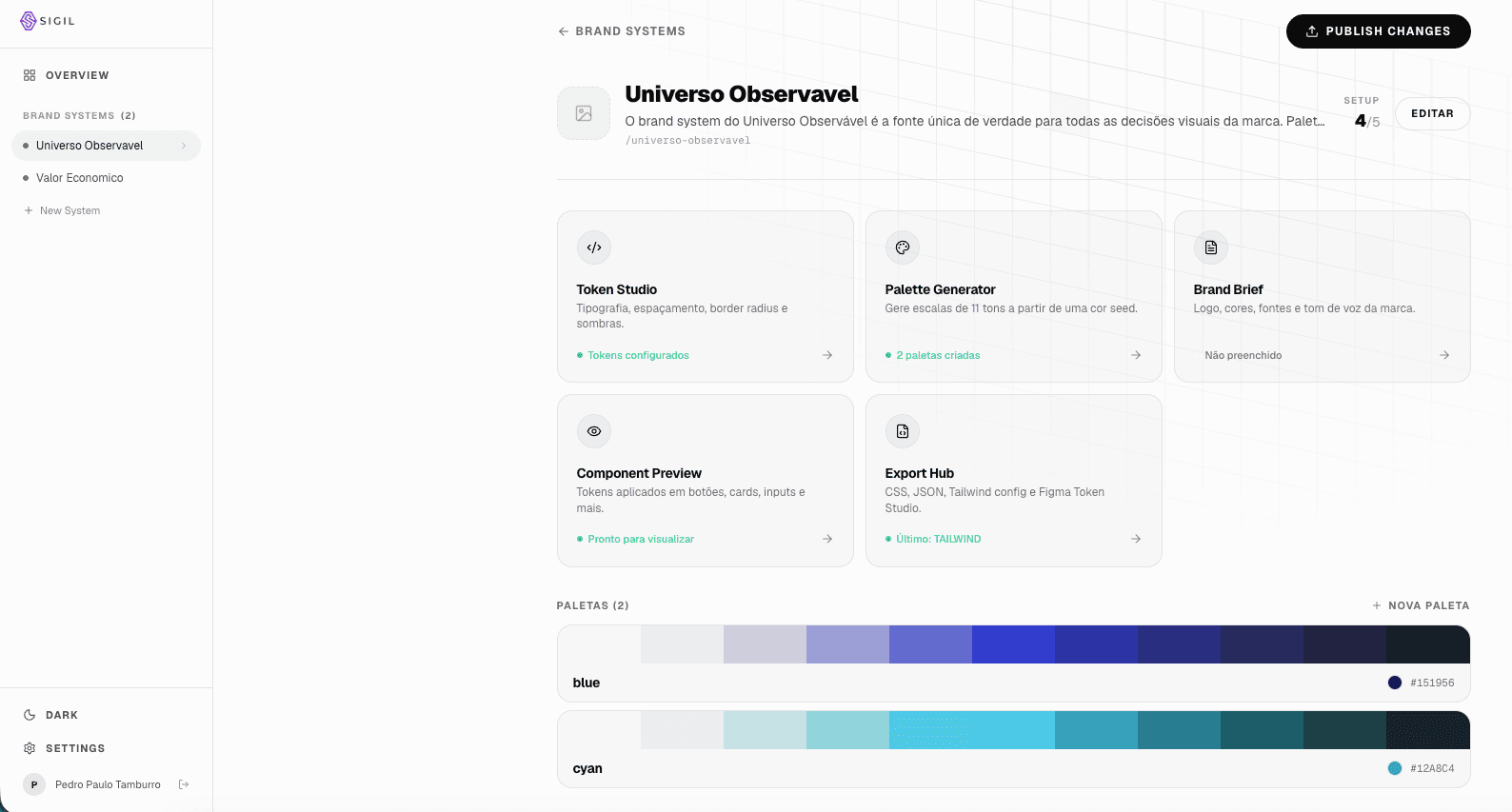 Brand system editor