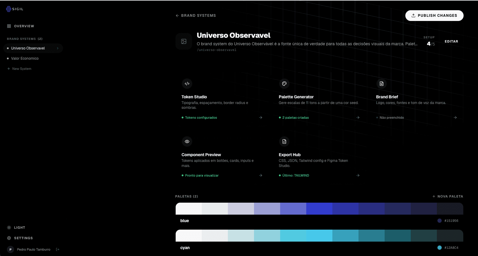 The same editor in dark mode